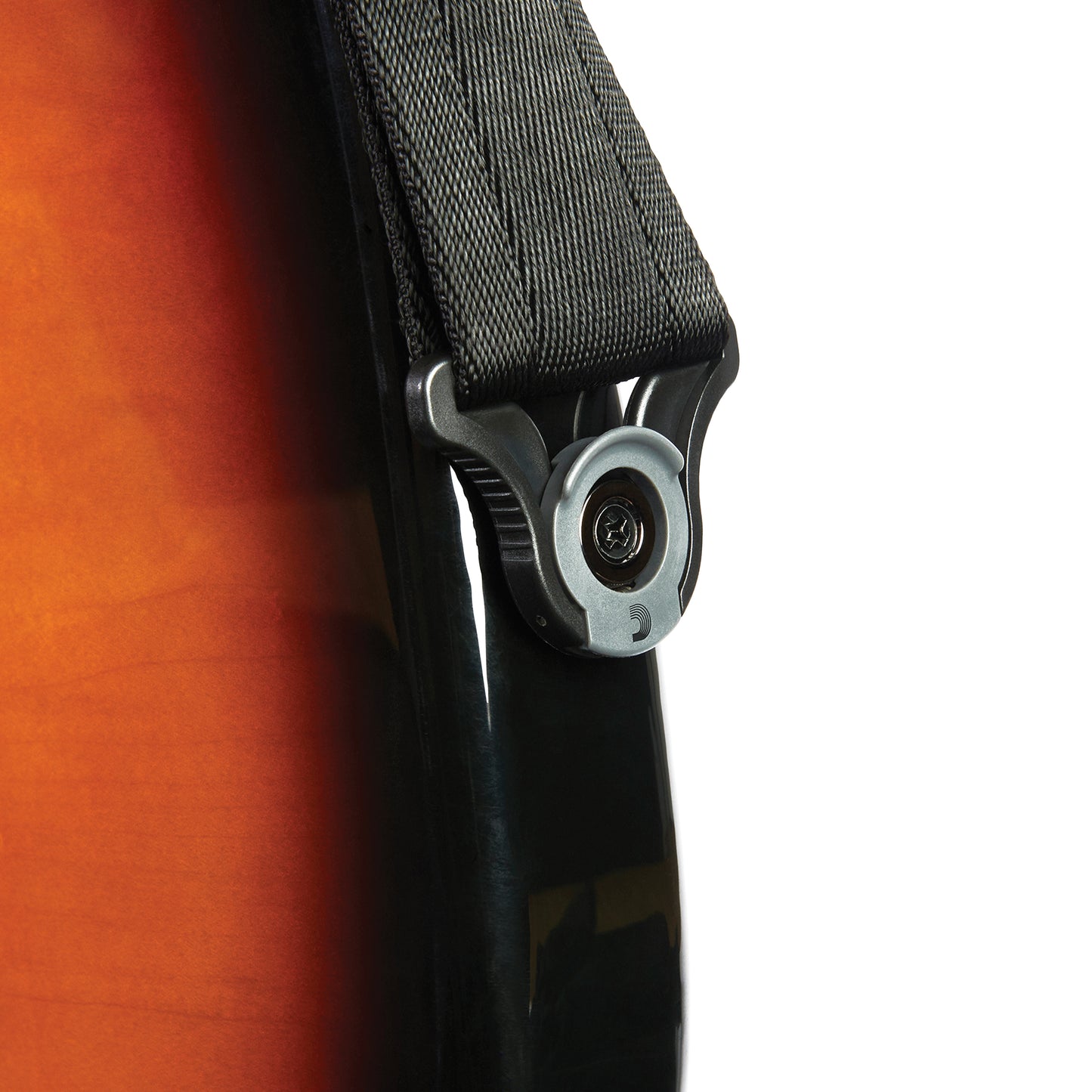 D'Addario Auto Lock Locking Guitar Strap, Black