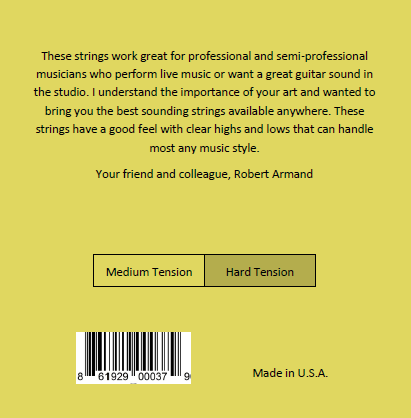 Robert Armand CLH-3P Classical Guitar Strings - High Tension (3 SETS)