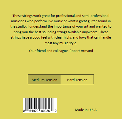 Robert Armand CLM-3P Classical Guitar Strings - Medium Tension (3 SETS)