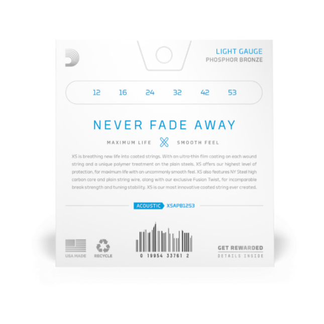 D'Addario XSABR1253-3P XS 80/20 Bronze Coated 12-53 Light (3 SETS)