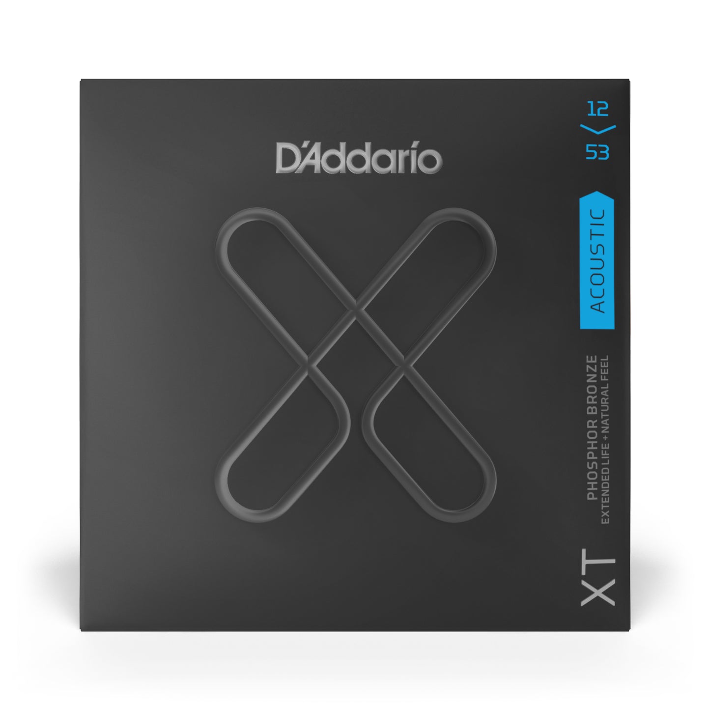 D'Addario XTABR1253 12-53 Light, XT 80/20 Bronze Coated Acoustic Guitar Strings (3-SETS)