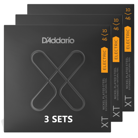D'Addario XTE1046-3P Regular Light, XT Coated Nickel (10-46) - 3 SETS