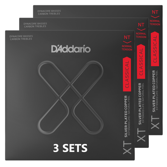 D'Addario XTC45FF-3P, XT Classical Dynacore Carbon, Normal Tension (3 SETS)