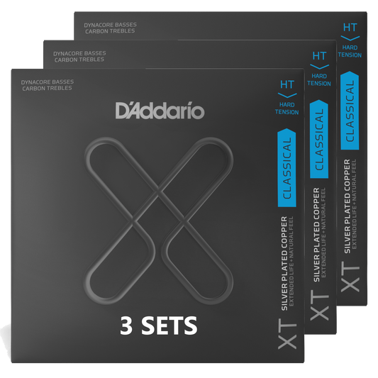 D'Addario XTC46FF-3P, XT Classical Dynacore Carbon, Hard Tension (3 SETS)