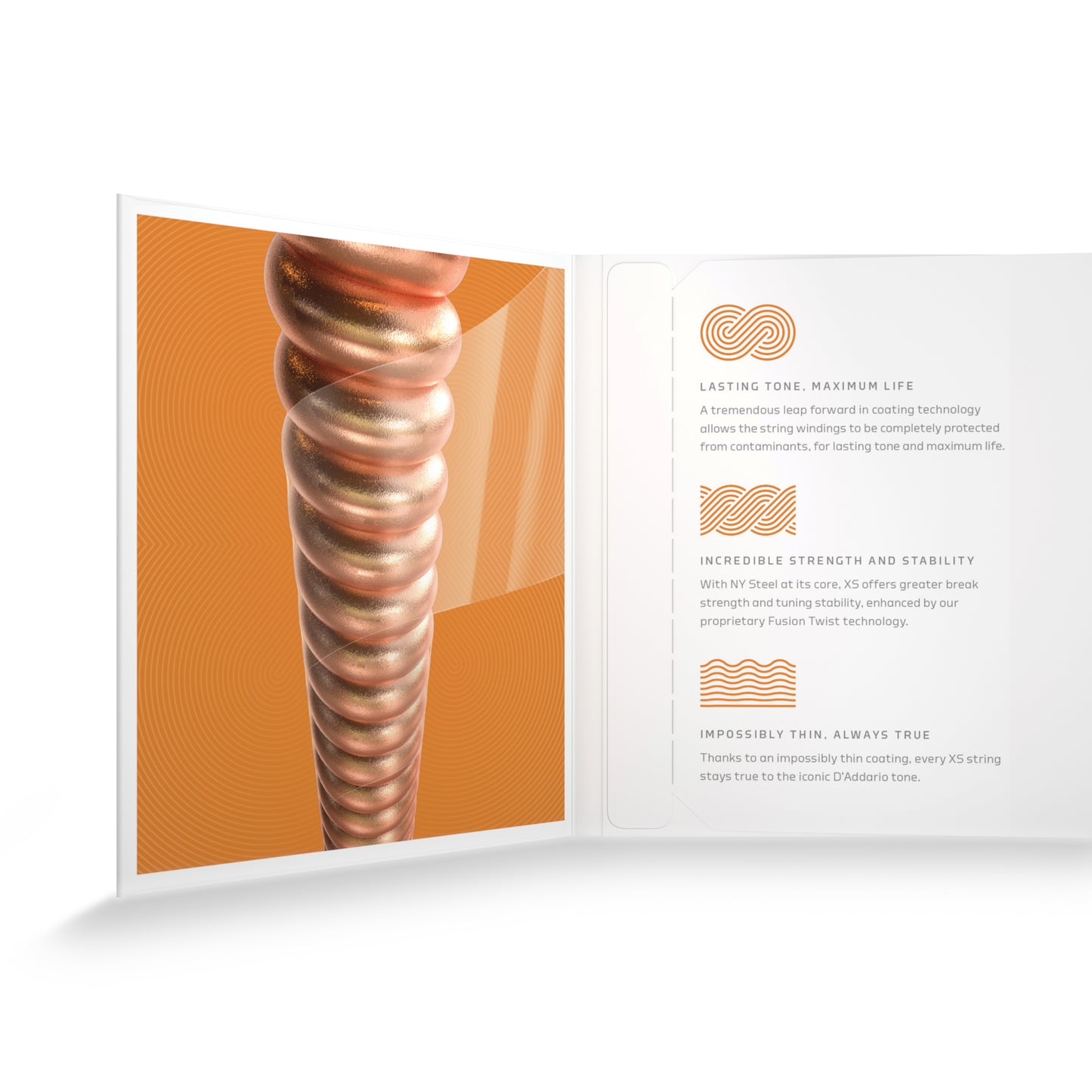 D'Addario XSM1140-3P XS Coated Phosphor Bronze Mandolin Strings, Medium 11-40 (3 SETS)